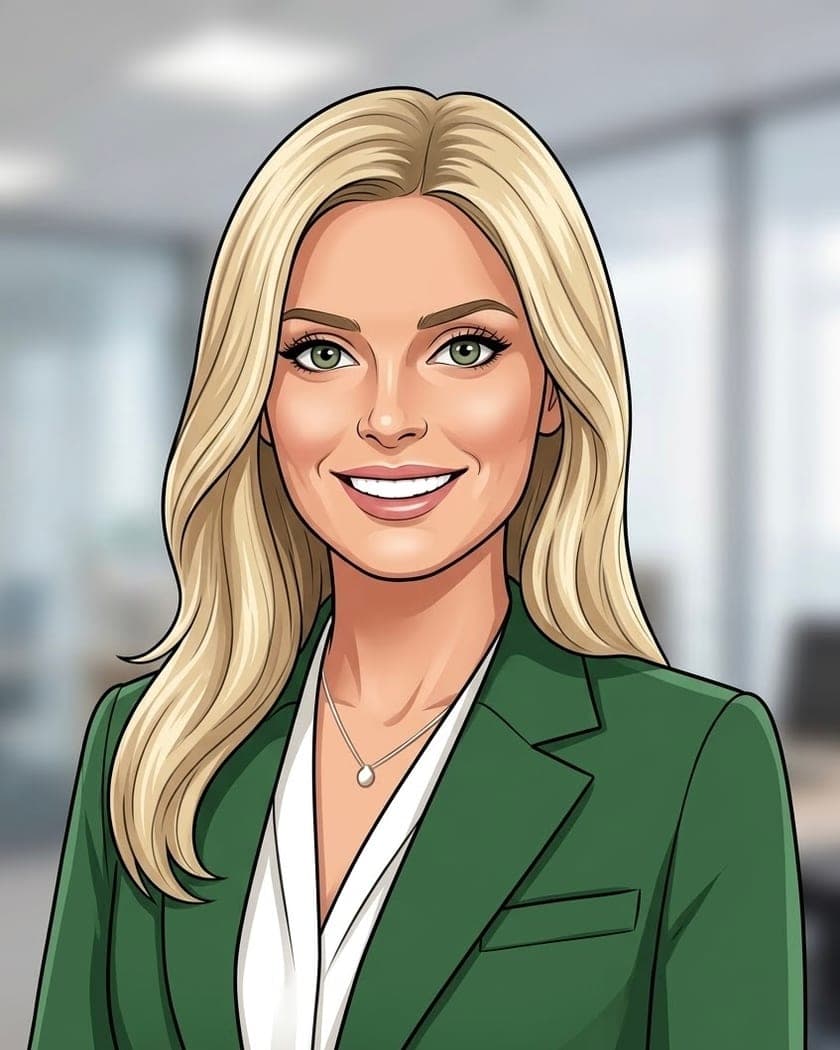 Illustrated portrait of Chloe Wright, Founder of Your Executive Support
